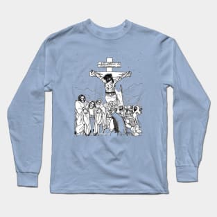 Lord Jesus Christ Crusified crucifix Long Sleeve T-Shirt